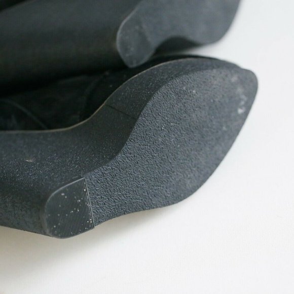 KG Kurt Geiger Black Cow Skin High Lace up boots - Picture 8 of 10